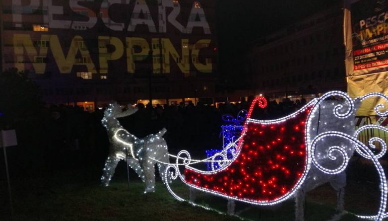 Pescara mapping, realtà aumentata al tempo del Natale