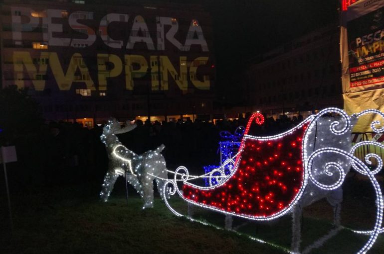 Pescara mapping, realtà aumentata al tempo del Natale