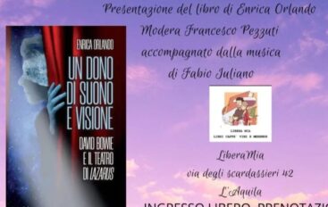 “Un dono di suono e visione”, a LiberaMia il saggio di Enrica Orlando