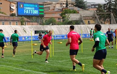 L’Italrugby all’Aquila prima del tour estivo