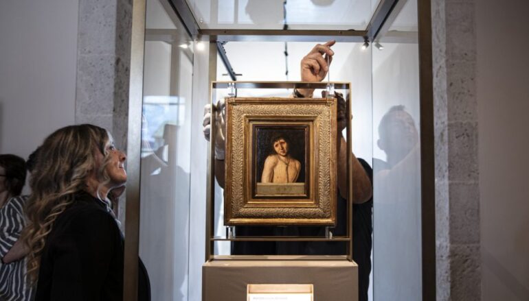 L’Ecce Homo arriva all’Aquila e illumina la capitale della cultura